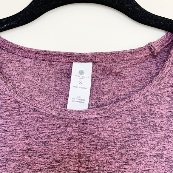 NWT Yogalicious Lux Soft Cropped Workout Tank - Picture 4 of 7